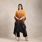 La Radi | Pure Crepe Double Shaded Kaftan | Hand & Mirror Work