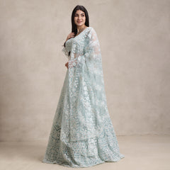 La Radi | Soft Net Lehenga Choli | Embroidered Intricate Beads Work
