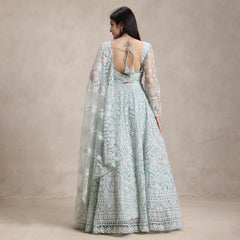 La Radi | Soft Net Lehenga Choli | Embroidered Intricate Beads Work