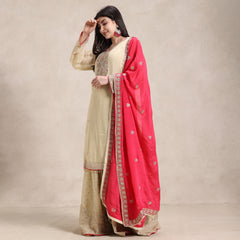 La Radi | Shimmer Suit | Pure Zardozi & Contrast Chiffon Dupatta