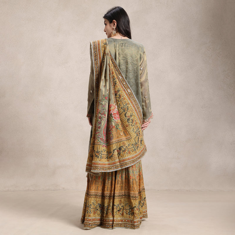 La Radi | Shimmer Sharara Suit | Gotta Patti & Crushed Dupatta
