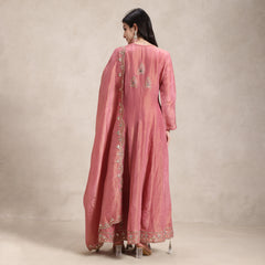 La Radi | Shimmer Fabric Anarkali With Mirror & Gotta Work