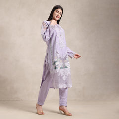 lawn cotton stitched bottom fit detail