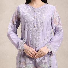 printed Organza digital print dupatta drape close‑up