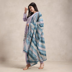  lightweight lawn cotton suit with stitched pants and digital print dupatta