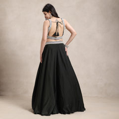 La Radi | Armani Satin Lehenga | Hand Work Blouse, Net Dupatta