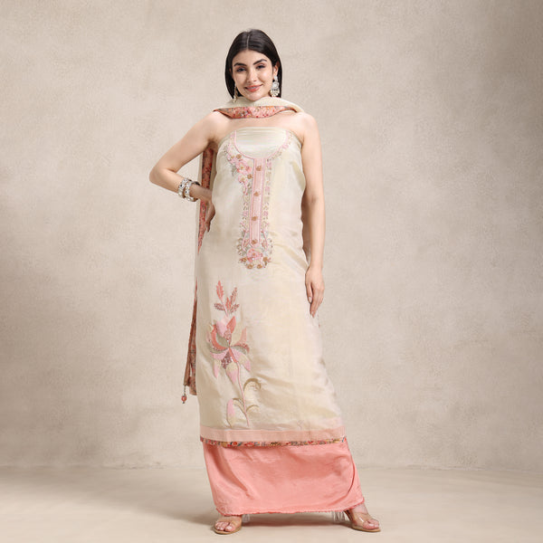 shimmer unstitched suit fabric set front la