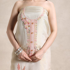 La Radi resham embroidery with fine beads work kameez detail