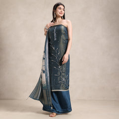 La Radi pure silk bottom suit set fit detail