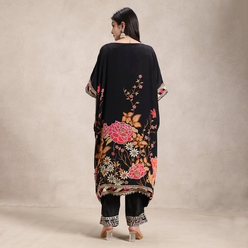 crepe kaftan co‑ord travel friendly wrinkle resistant